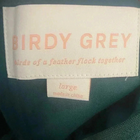 New Birdy Grey Grace Emerald Green Gown Size Large - Picture 4 of 8